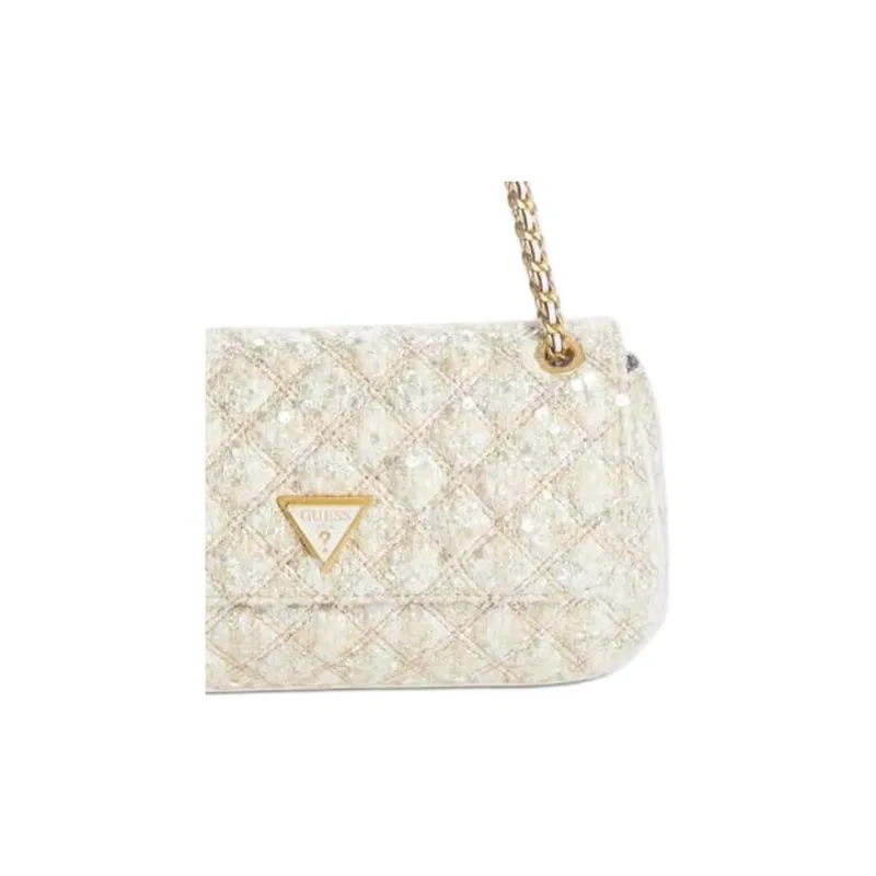 GUESS Tweed Shoulder Bag Crossbody Bag Regular Women's Pink-3