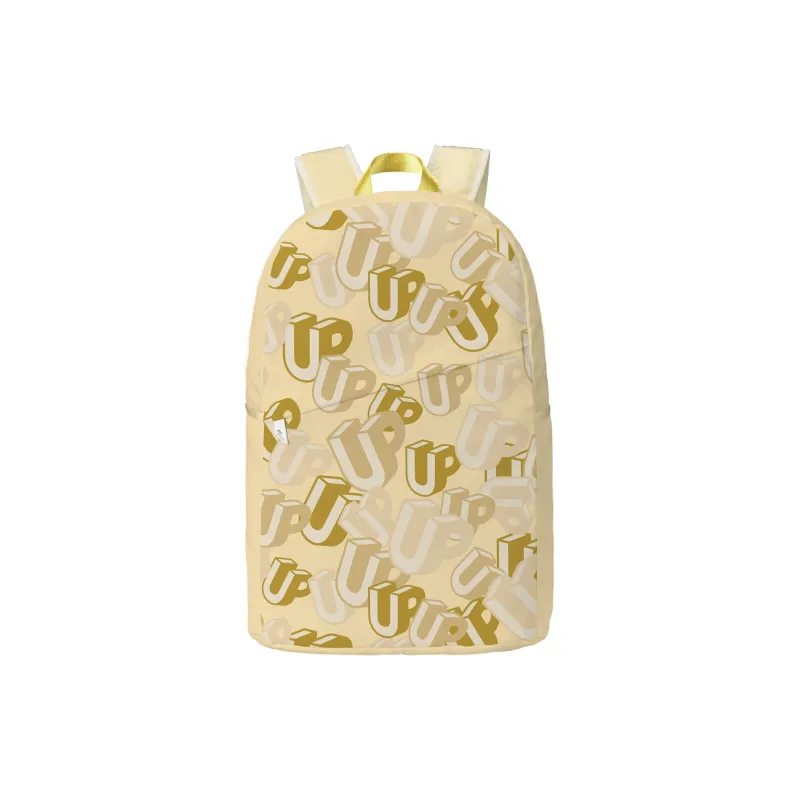 TURN UP Polyester Backpack Regular Unisex Yellow-0