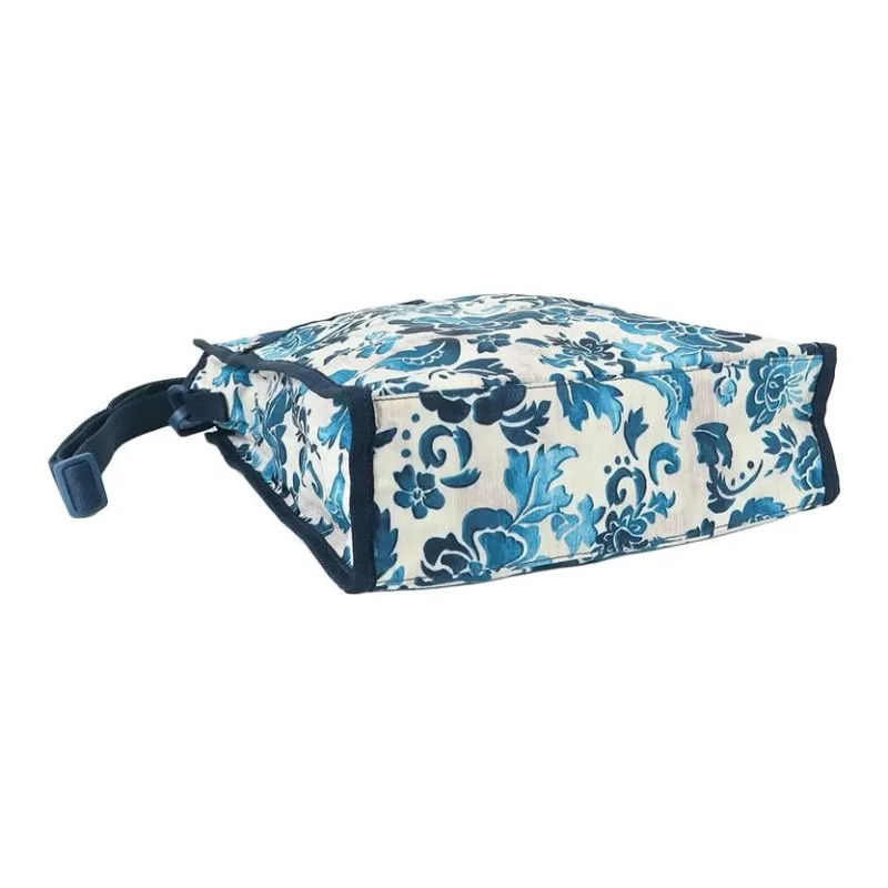 LeSportsac Nylon Tote Bag Shopping Bag Shoulder Bag Crossbody Bag Handbag Women's Blue & White-3