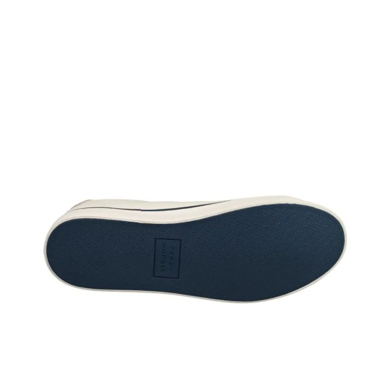 Tommy Hilfiger Core Slip Resistant Low Top Skateboard Shoes Men's Ecru-4