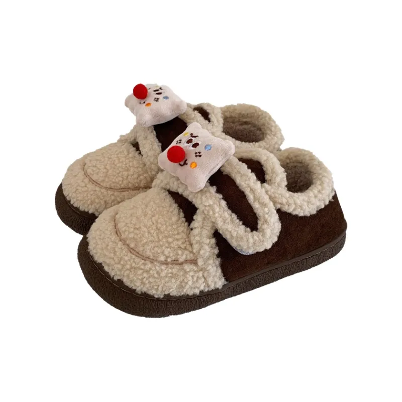 Thin Strips Cotton Home Slippers Women's, Black-10