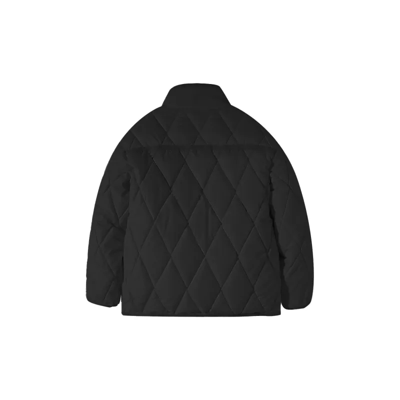 PAZZO Petite Elegance Diamond Pattern Cotton Puffer Jacket Women's-4