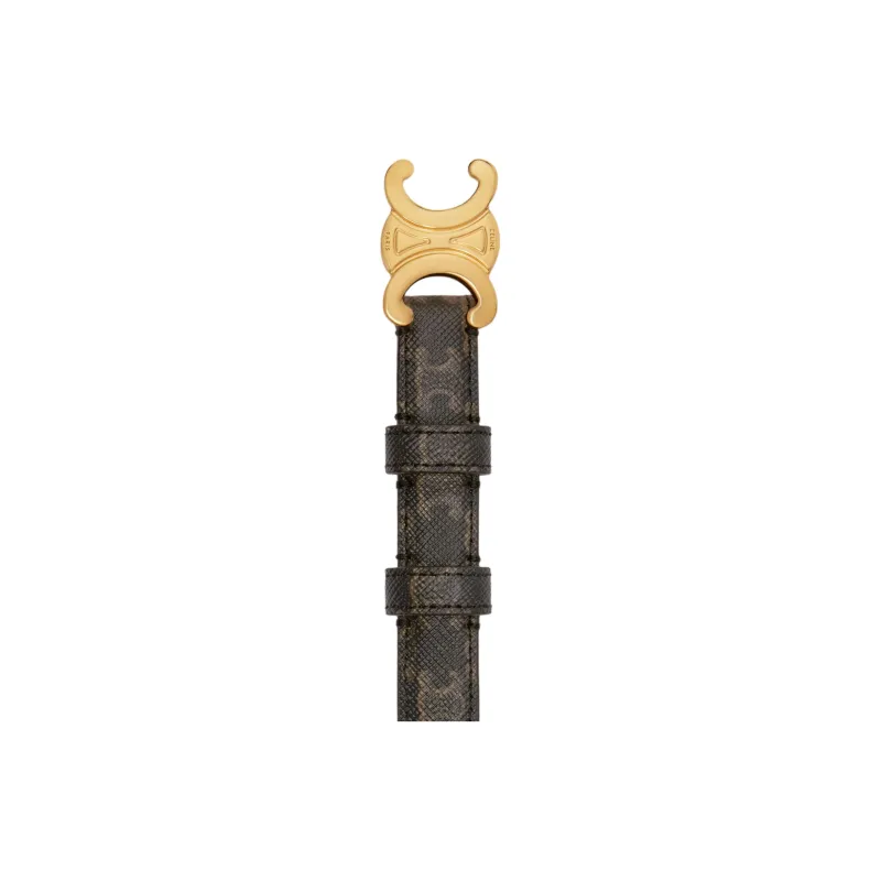 CELINE Small Triomphe Belt In Triomphe Canvas-4