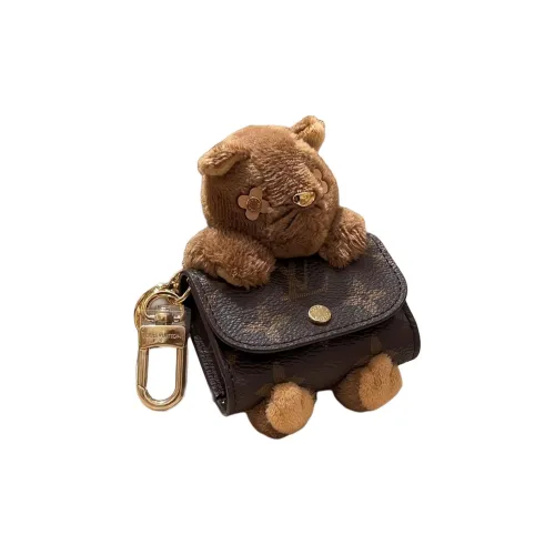 LOUIS VUITTON Canvas Metal Component Pendants Women's Brown