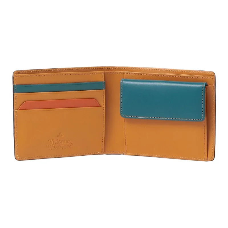 Vivienne Westwood Cow Leather Wallet Men's Brown-3