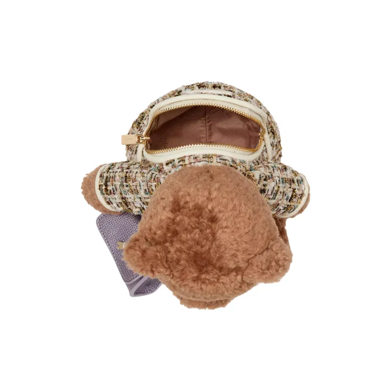Kate Spade Faux Fur Shoulder Bag, Crossbody Bag Women's Brown-4