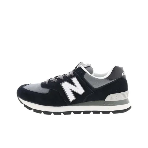 New Balance NB 574 Anti-Slip Wear-Resistant Low-Top Casual Shoes Men's Black Gray Color