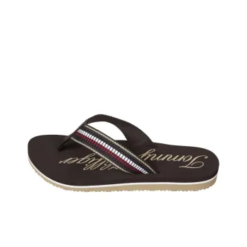 Tommy Hilfiger EVA Abrasion Resistant Flip Flops Women's Dark Brown
