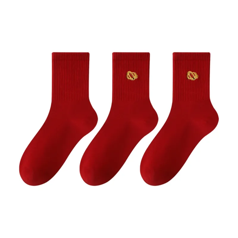 MIIOW Honmei Honmei Series Mid Calf Socks Unisex 3 Pack-6