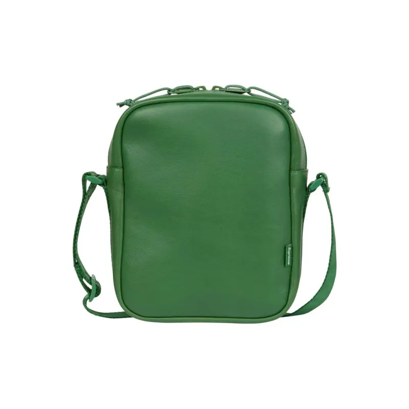 Supreme Cow Leather Crossbody Bag Shoulder Bag Unisex Green-2