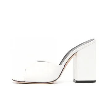 Paris Texas Anja 105mm Leather Mules