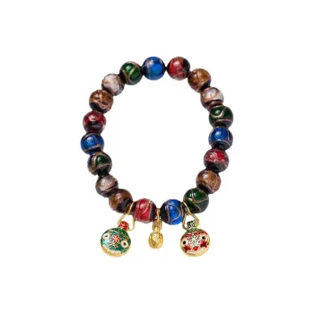 KING TAI SANG Colored Glaze Jade Bracelets Unisex