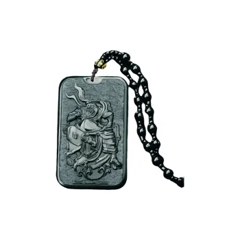 Jade Charm Yao Hetian Jade Necklaces Green Jade Men's