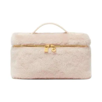 Loro Piana ExtraPocket Shearling Shoulder Bag Crossbody Bag Handbag Regular Women's Cream Honey