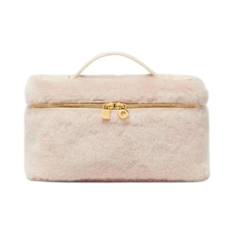 Loro Piana ExtraPocket Shearling Shoulder Bag Crossbody Bag Handbag Regular Women's Cream Honey-0
