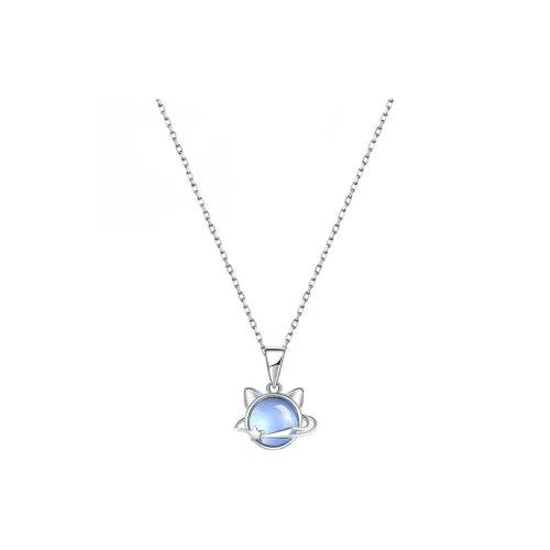 Heart Grass S925 Silver Necklaces Women's