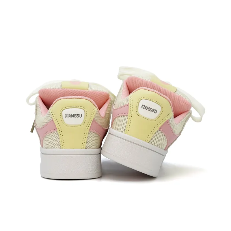 XIANGSU Niche Trendy Fashion Anti Slip Wear Resistant Low Top Skateboard Shoes Women's-14