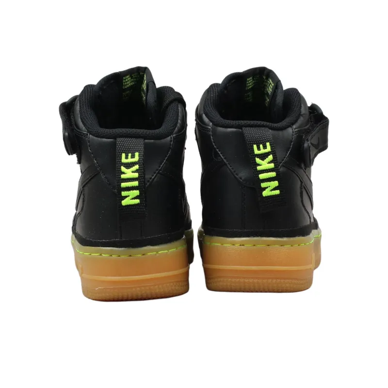 Nike Air Force 1 Mid Black Gum Volt GS-4