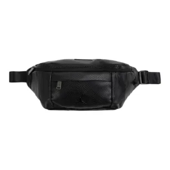 Jordan Artificial Leather Crossbody Bag, Sling Bag, Fanny Pack Regular Unisex Black