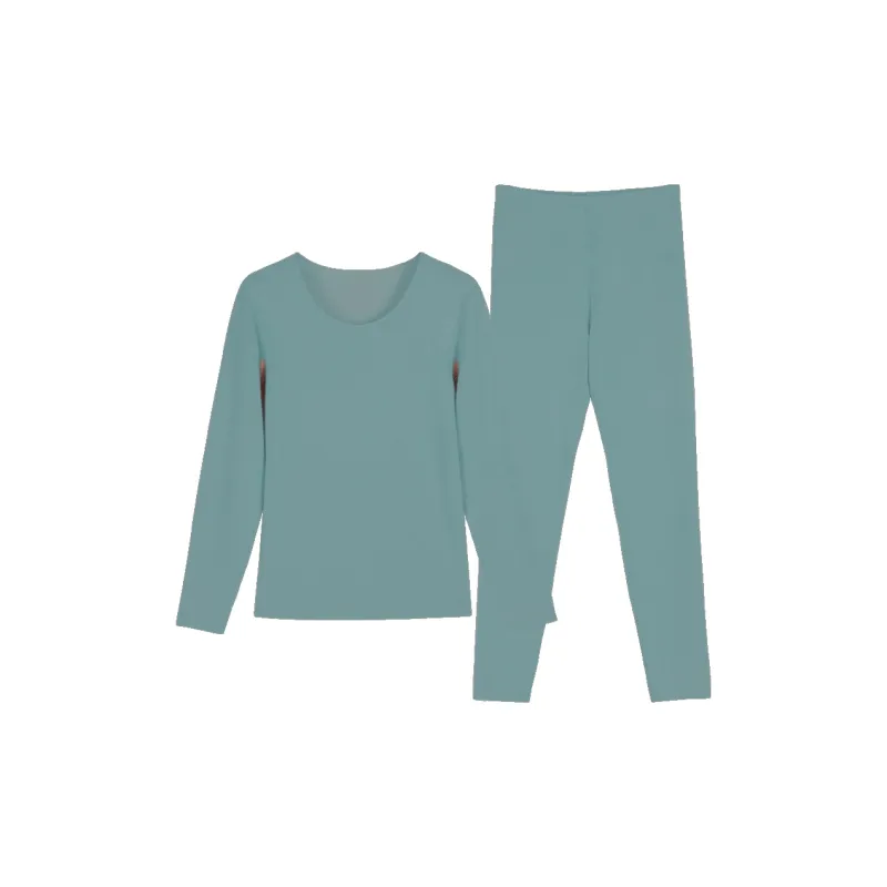 ITALAI Thermal Set Women's Velour Blue-0