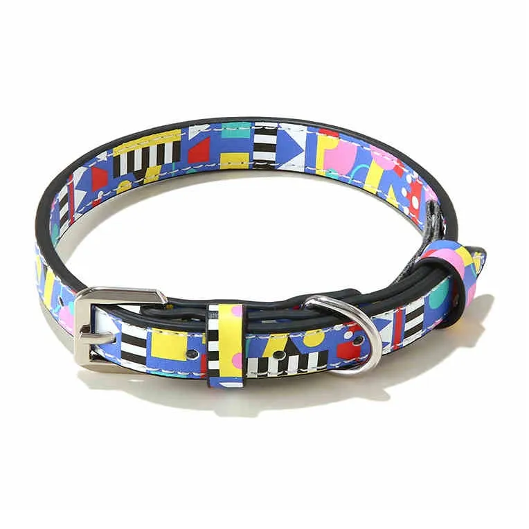 UFBemo Dog & Cat Collars, Memphis Collection PU Print Kitten Collar-7