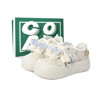 Cob Warm Anti Slip And Wear Resistant Low Top Skateboard Shoes Women's