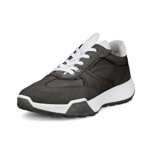 Ecco Anti Slip Wear Resistant Low Top Casual Shoes Women's Black