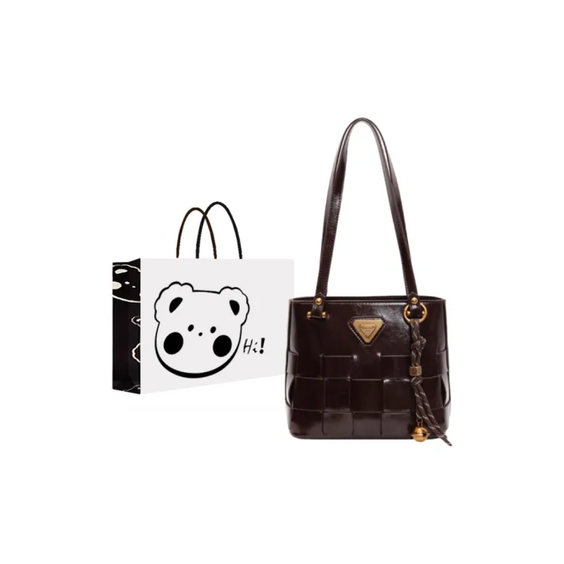NX DOUGHNUT PU Handbag Shoulder Bag Women's Black/Ancora Red/Coffee/Brown-5