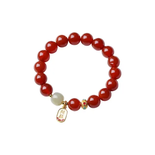 Red All Year Round Agate Bracelets Women's