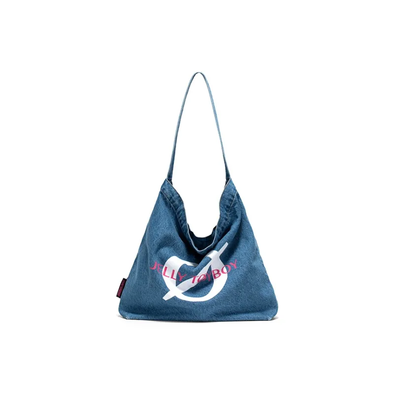 JELLYTOYBOY Fabric Shoulder Bag Shoulder Bag Regular Unisex Denim Blue-1