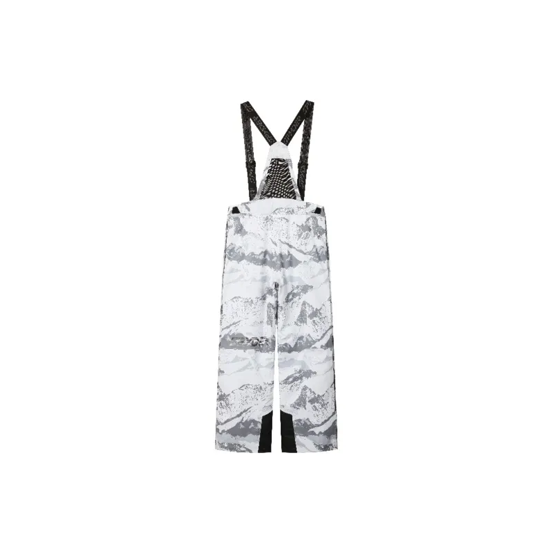 SPYDER Ski Pants Unisex White Snow Mountain Pattern-1
