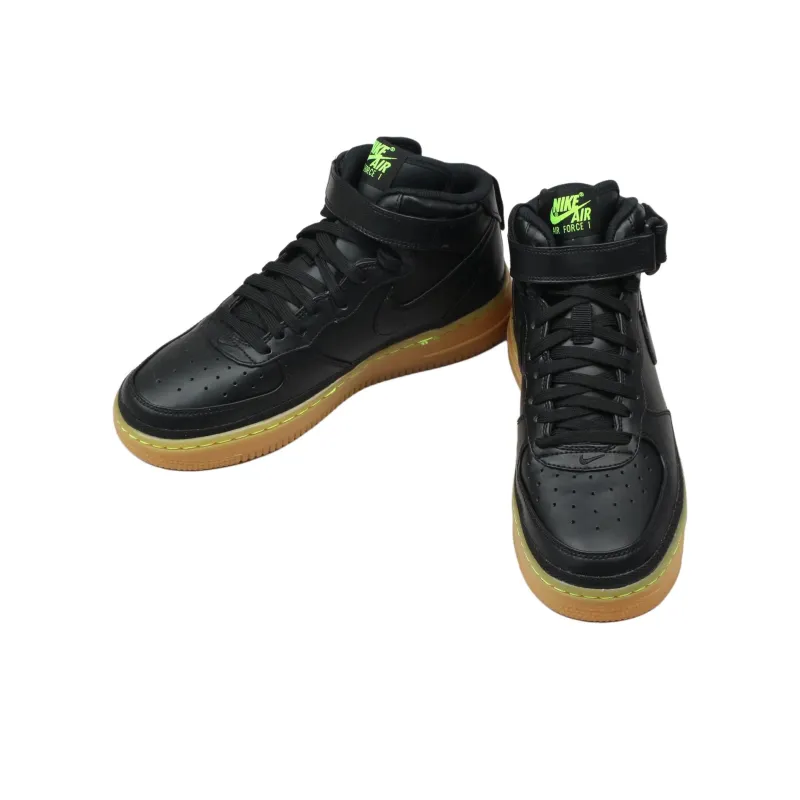 Nike Air Force 1 Mid Black Gum Volt GS-3