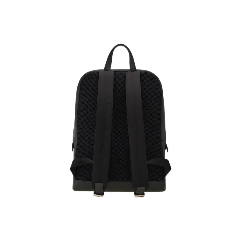 FERRAGAMO Calfskin Backpack Men's Black-2