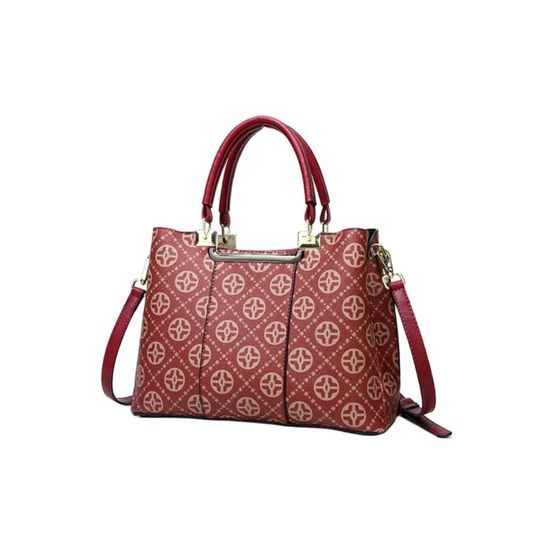 PAYOT Microfiber Synthetic Leather Wedding Bag Portable One Shoulder Crossbody Regular Women's Burgundy-1
