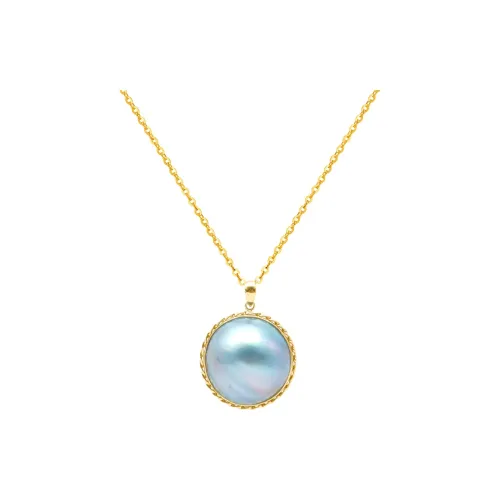 VERENA REINE Saltwater Pearl Necklaces Women's Blue Gray