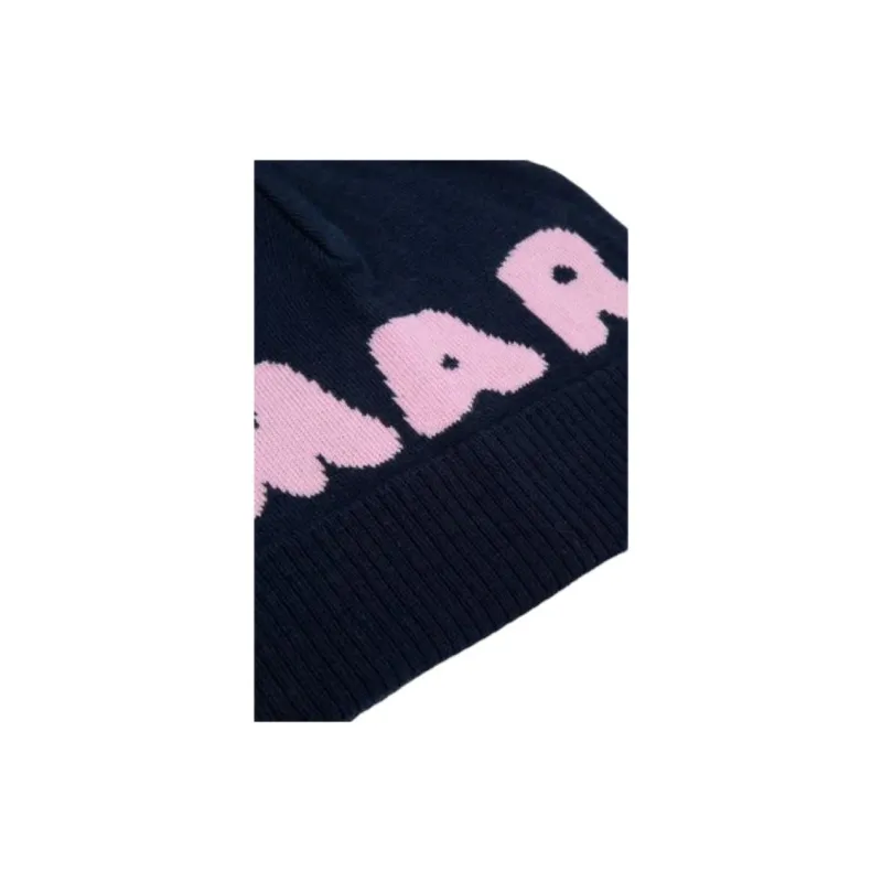 MARNI Logo Intarsia Knitted Beanie-2