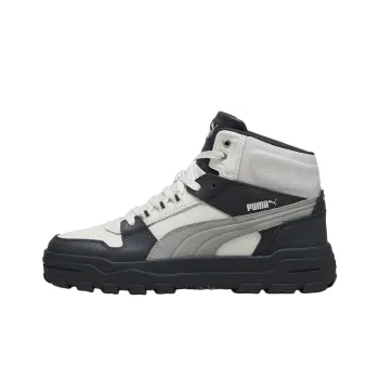 PUMA Anti Slip Wear Resistant Mid Top Skateboard Shoes Unisex Gray