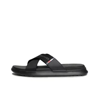 Tommy Hilfiger EVA Slip-Resistant Slide Slippers Men's Black
