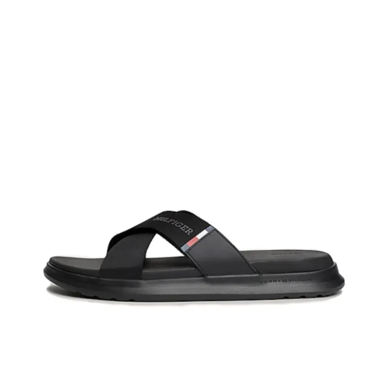 Tommy Hilfiger EVA Slip-Resistant Slide Slippers Men's Black-0
