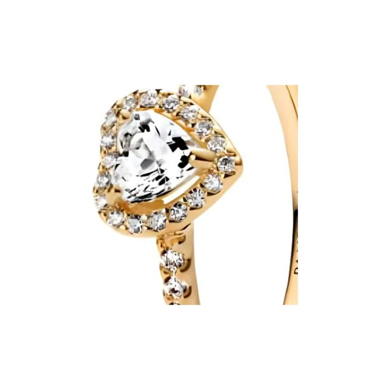 Pandora Synthetic Cubic Zirconia With Synthetic Cubic Zirconia Accents Rings Women's Gold-2