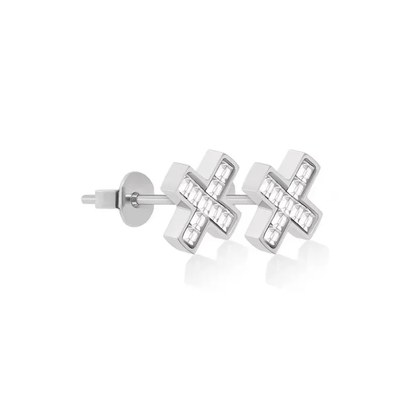 GUDUD S925 Silver Stud Earrings Unisex-0