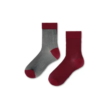 Happy Socks Mid Calf Socks Women's 1 Pack Red Gray