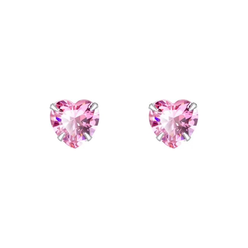 Hi There S999 Silver Stud Earrings Women's-3