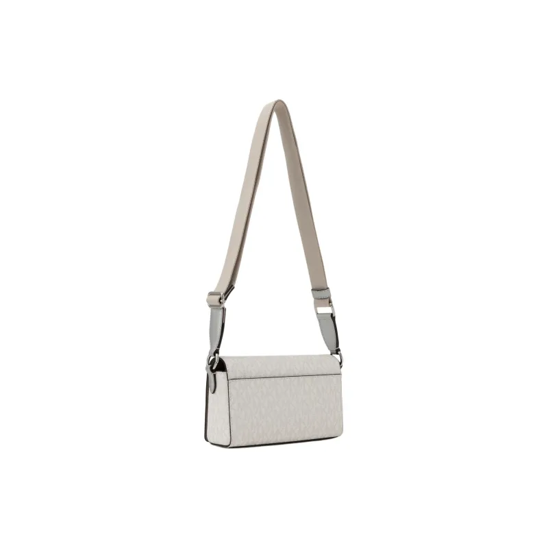 MICHAEL KORS Coated Canvas Combo Bag, Crossbody Bag, Shoulder Bag Trumpets Women's Silver-1