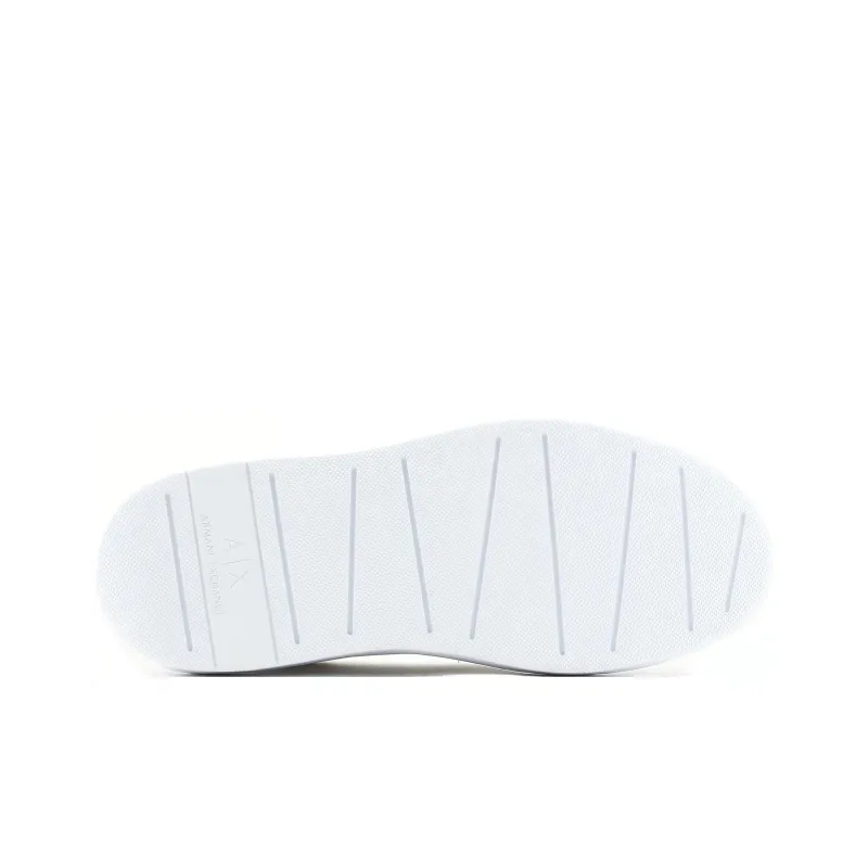 ARMANI EXCHANGEAE Low Top Skateboard Shoes Men's White-4