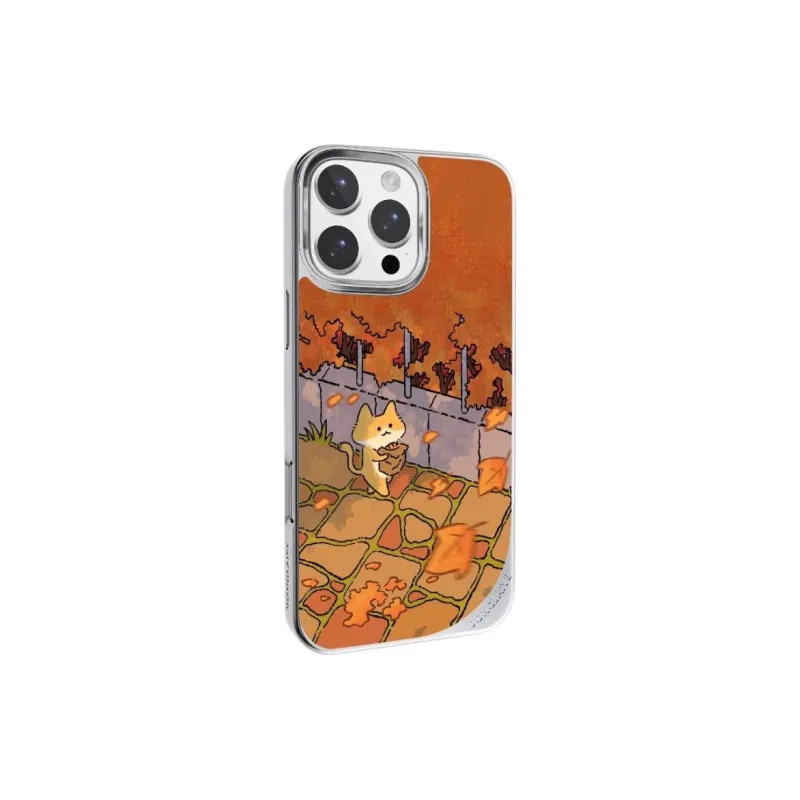 LANWK Glass Material Autumn Is Here Phone Case Compatible With Apple IPhone 13/14/15/16/Pro/Pro Max Anti Drop Magnetic-6