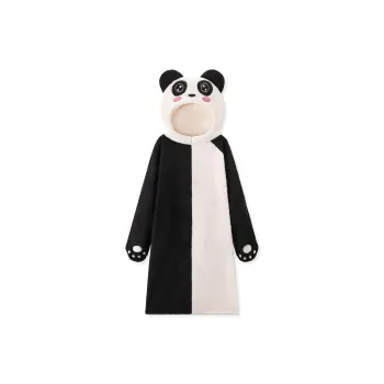 WANANNI Bath Robes Women's Black White