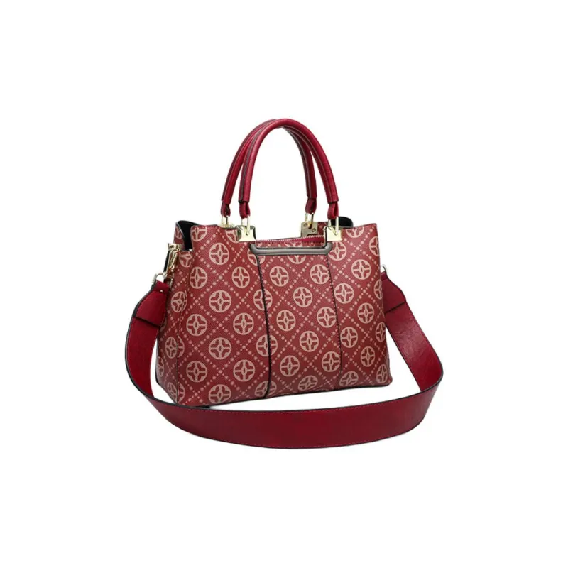 PAYOT Microfiber Synthetic Leather Wedding Bag Portable One Shoulder Crossbody Regular Women's Burgundy-2