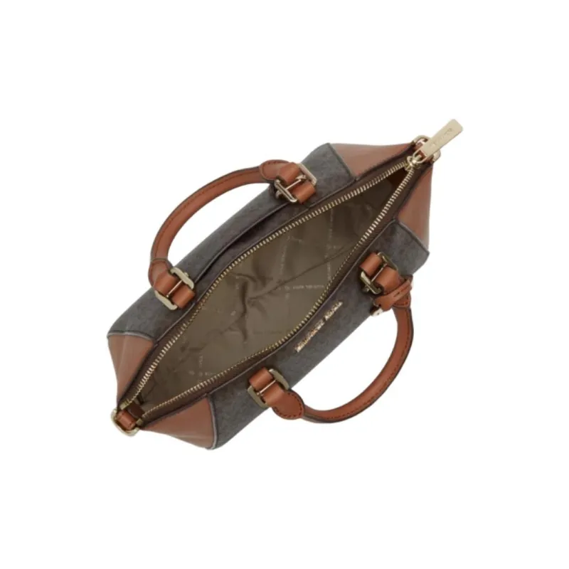 MICHAEL KORS Ciara Leather Shoulder Bag Crossbody Bag Handbag Medium Size Women's Brown-3