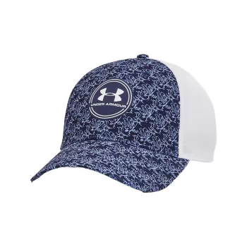 Under Armour Polyester Baseball Caps Unisex Midnight Marine Blue/White